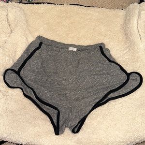Brandy Melville Grey/Black Lounge Shorts